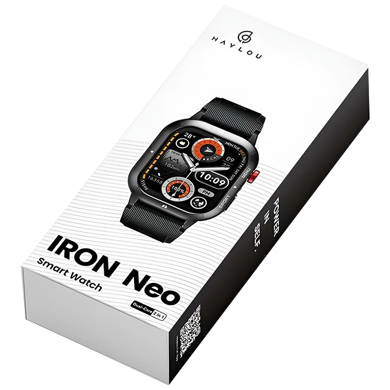 Relógio Smartwatch Haylou Iron Neo HF014 - Preto 3 ATM Bluetooth Android - Imagem 2