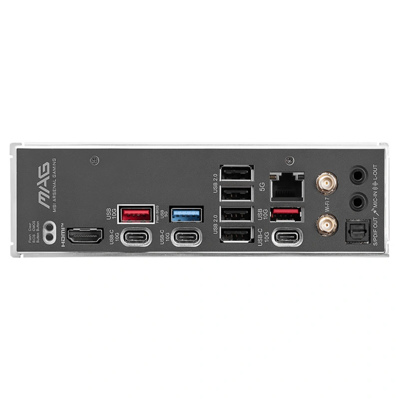 Placa Mãe MSI Mag B850 Tomahawk Max Wi-Fi Socket AM5 DDR5 AMD B850 ATX | 2 Slots M.2 Gen 5 - Imagem 3