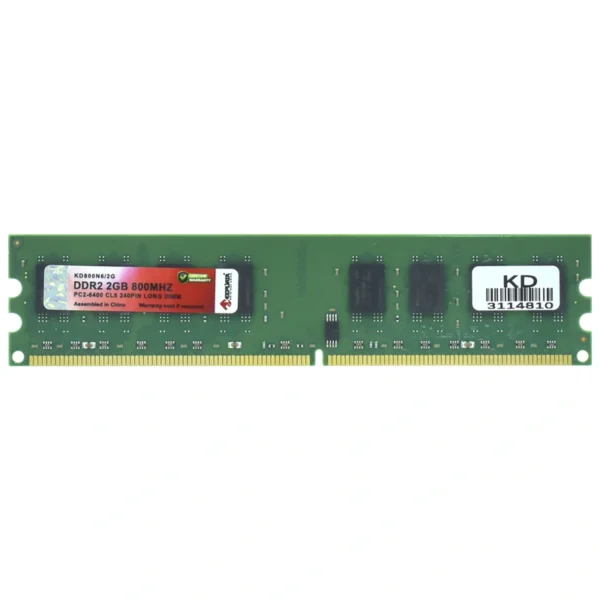 Memória RAM Keepdata DDR2 2GB 800MHz - KD800N62G UDIMM | KD800N6/2G