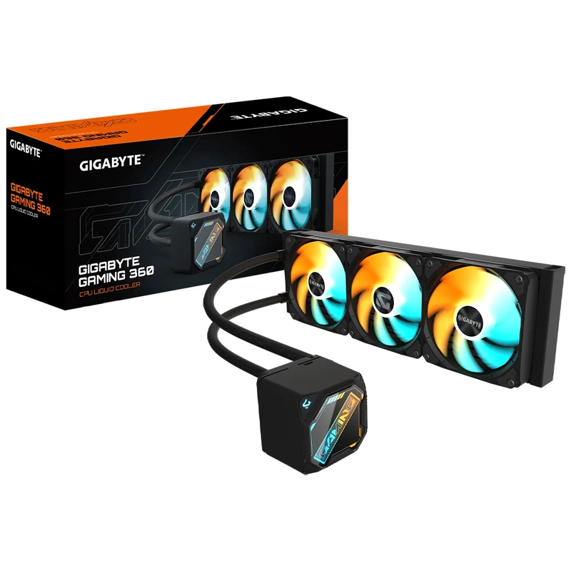 Water Cooler para Processador Gigabyte Gaming 360 360mm ARGB - Preto Hydro Gaming 360 - Imagem 3