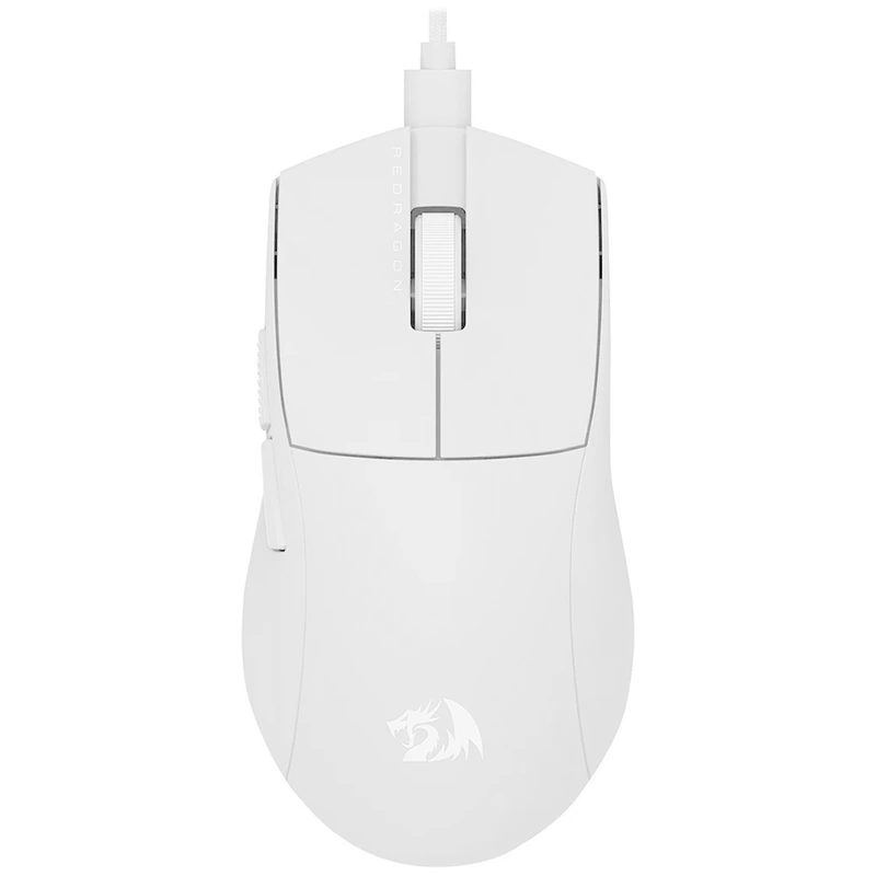 Mouse Gamer Redragon M724W K1NG 1K USB - Branco Com fio