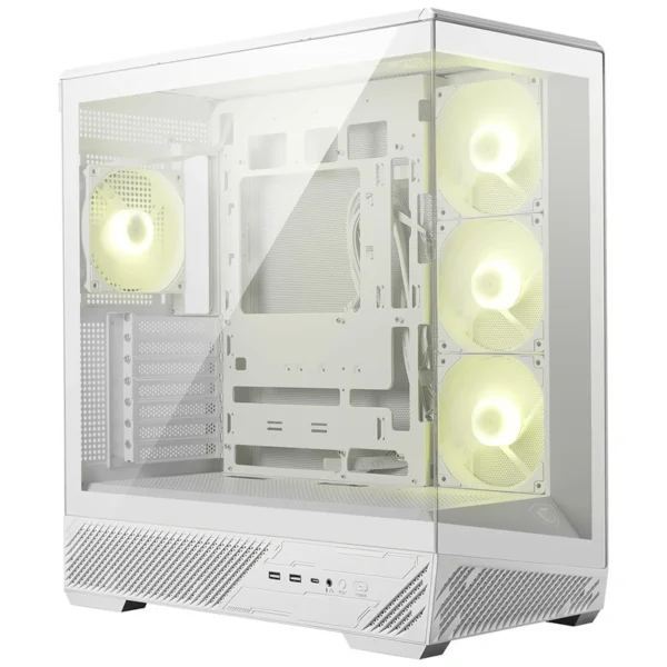 Gabinete Gamer MSI Mag Pano 130R PZ Mid Tower 4 Cooler ARGB - Branco