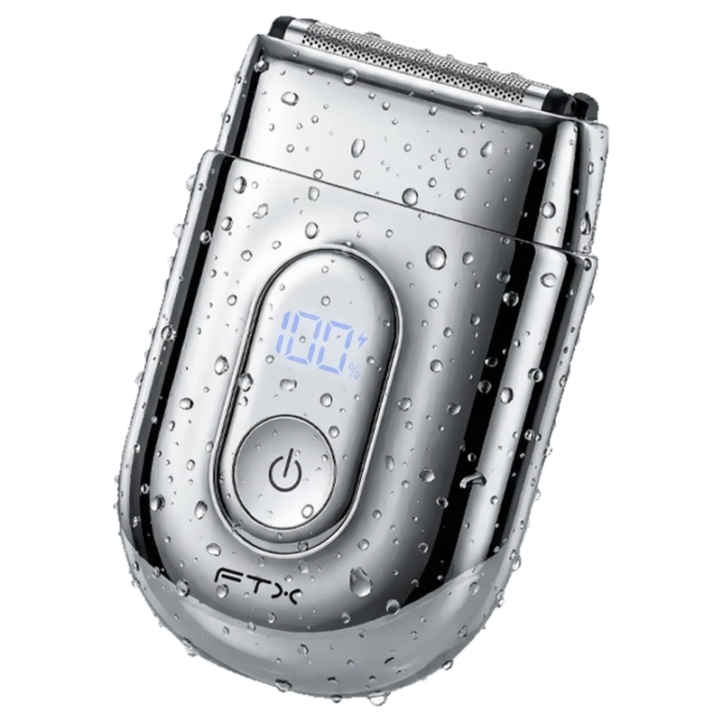 Barbeador FTX ESH-100 Recarregável - Cinza USB-C - Imagem 3