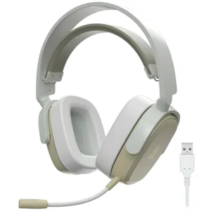 Headset Gamer Ajazz AHM09 Max Wireless - Cinza Branco (986956)