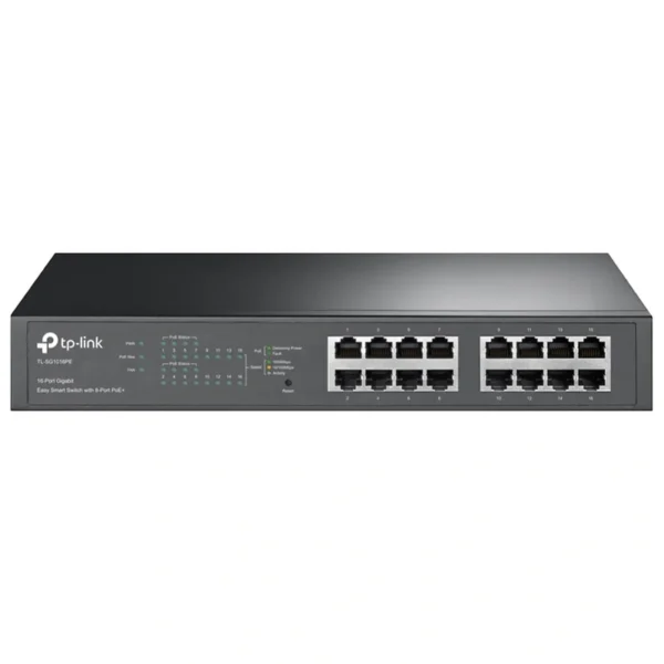 Hub Switch Tp-link TL-SG1016PE 16 Portas Gigabit 8 Portas Poe+ - 101001000Mbps