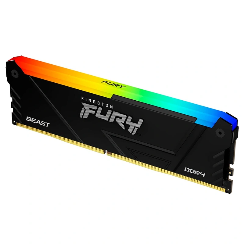 Memória RAM Kingston Fury Beast DDR4 8GB 3200MHz RGB - Preto (KF432C16BB2A8) - Imagem 2
