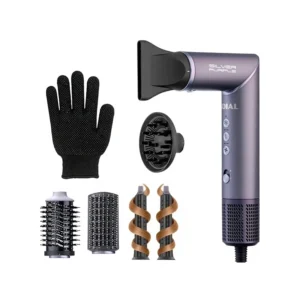 Secador de Cabelo Mondial SM-01-BLDC-SP 5 em 1 127V ~ 60 Hz - Silver Purple