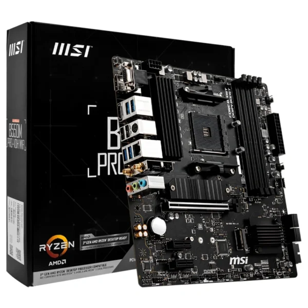 Placa Mãe MSI B550M PRO-VDH Wi-Fi Socket AM4 VGA DDR4 AMD B550
