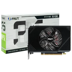 Placa de Vídeo Palit Stormx 6GB GeForce RTX3050 GDDR6 - NE63050018JE-1072F