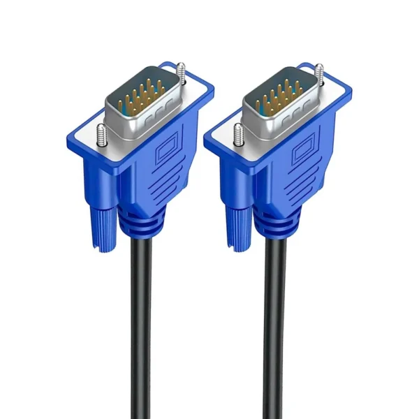 Cabo VGA para VGA - 1.5M VGA - VGA Azul - Preto