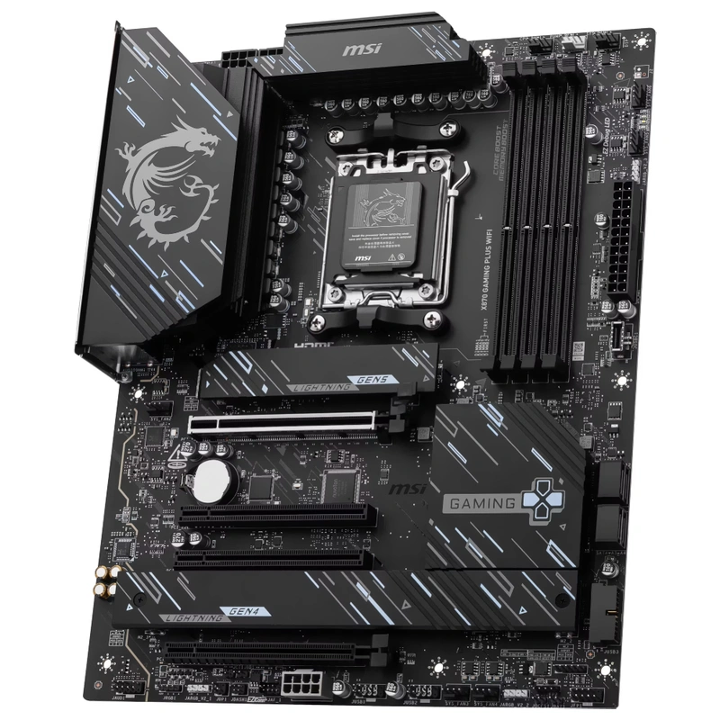 Placa Mãe MSI X870 Gaming Plus Wi-Fi Socket AM5 DDR5 AMD X870 ATX Wi-Fi 7 - Imagem 3