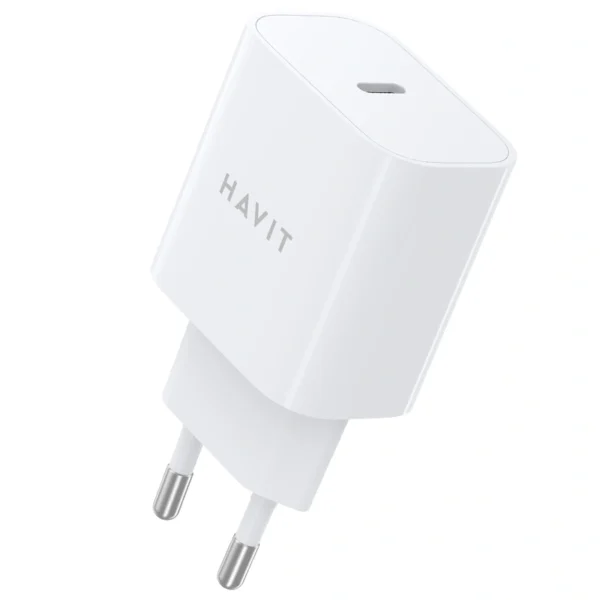 Carregador Tomada Havit UC12W USB-C 12W - Branco Padrão BR