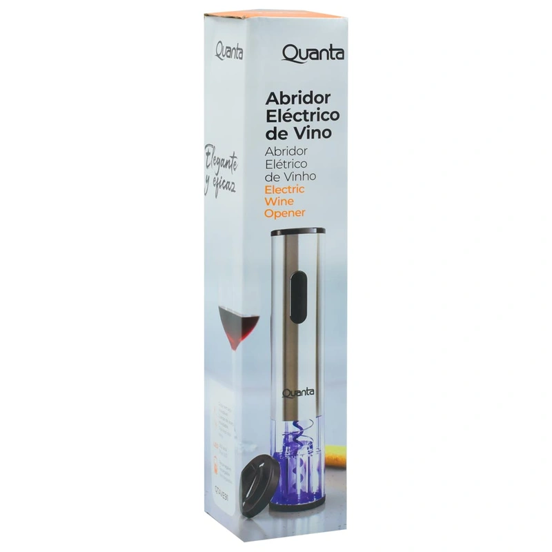 Abridor de Vinho Quanta Blue LED QTAVE91 - Cinza 500 mAh | 10 W - Imagem 3