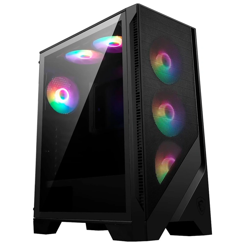 Gabinete Gamer MSI Mag Forge 120A Airflow Mid Tower 6 Cooler RGB - Preto