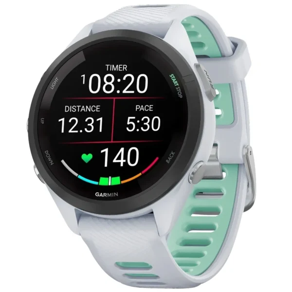 Relógio Garmin Forerunner 265S AMOLED - Branco (010-02810-04) 5 ATM Wi-Fi