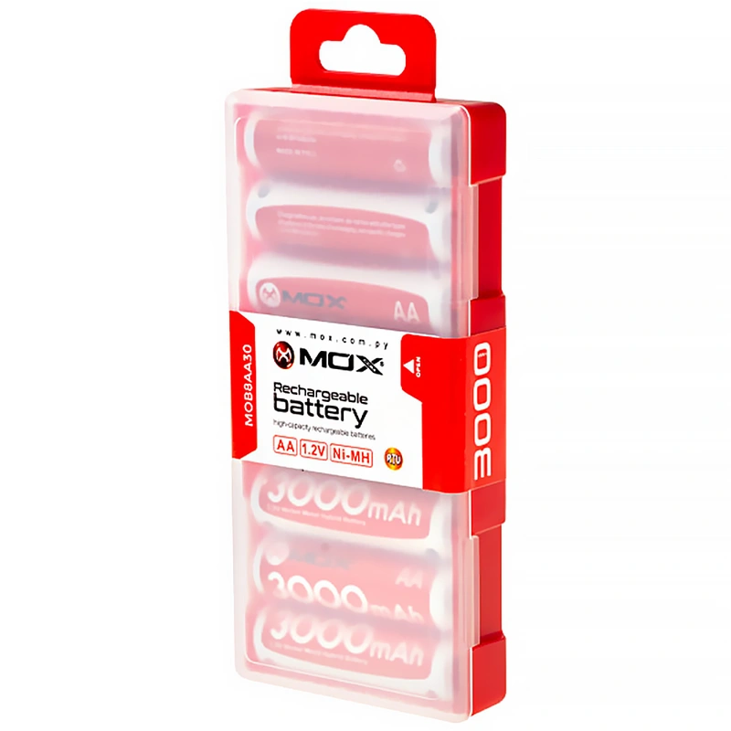 Pilha Recarregável Mox MOB8AAA30 3000MAH AAA - Kit com 8 | 3000 mAh - Imagem 3