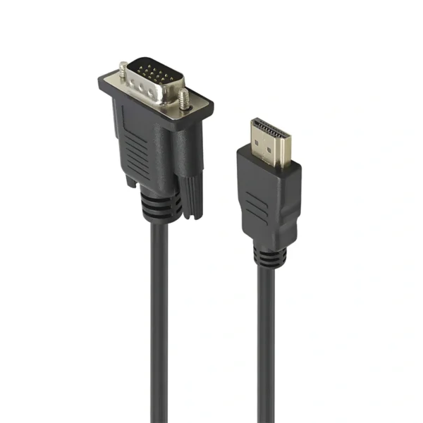 Cabo VGA Macho para HDMI Macho - 1.8M VGA Macho - HDMI Macho Preto