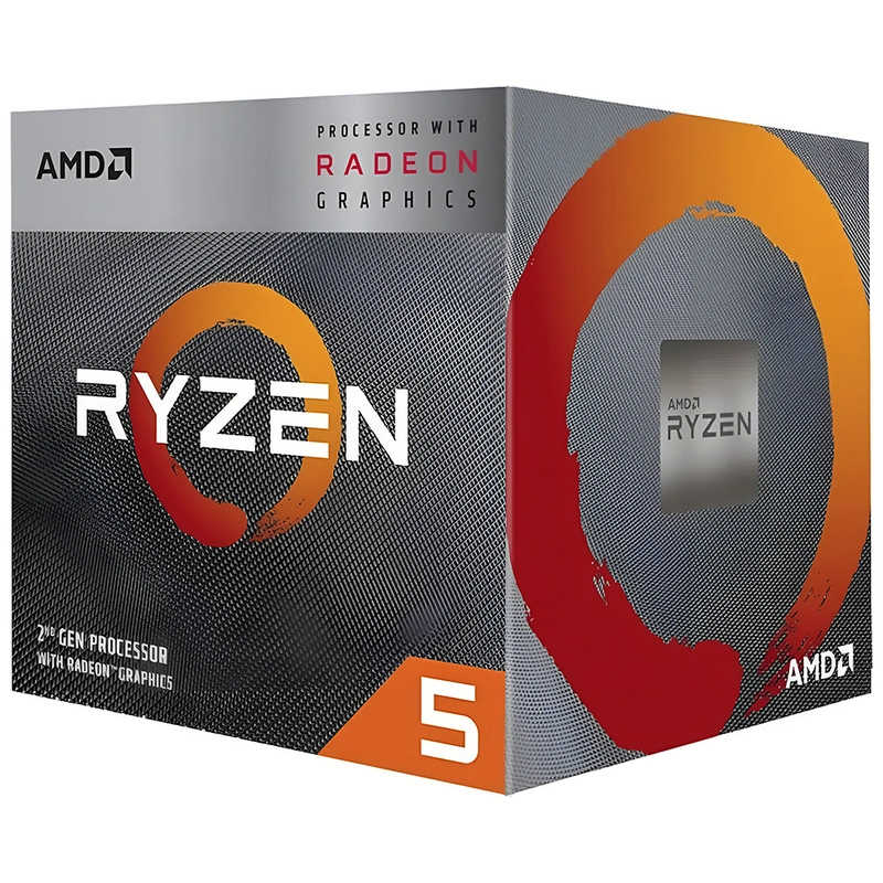 Processador AMD AM4 Ryzen R5-3400G 4.2GHz6MB3.7GHz - Base (Com Cooler) - Imagem 2