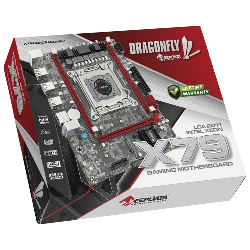 Placa Mãe Keepdata X79-KDXDRAGONFLY Socket LGA 2011 DDR3 Intel H61 Micro ATX - Imagem 3
