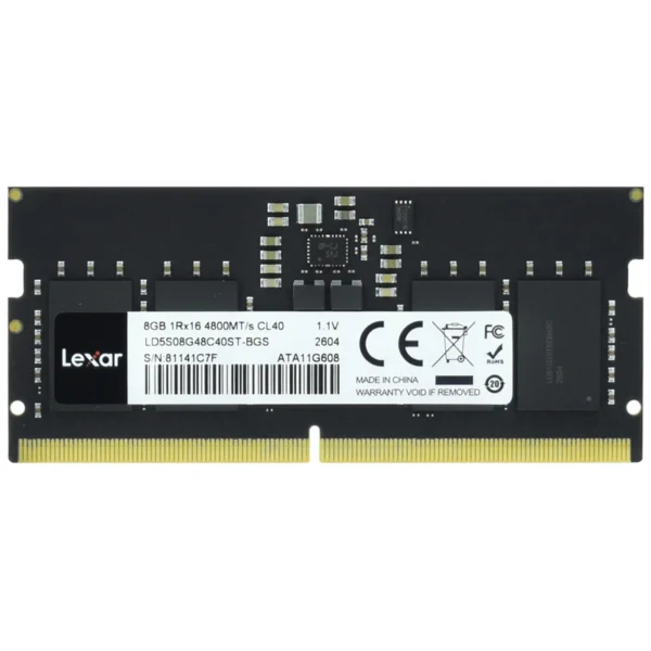 Memória RAM para Notebook Lexar DDR5 8GB 4800MHz - LD5S08G48C40ST-BGS