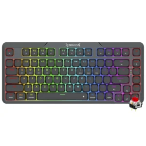 Teclado Gamer Redragon K706RGB-PRO Aether Pro Wireless RGB RED Inglês - Preto