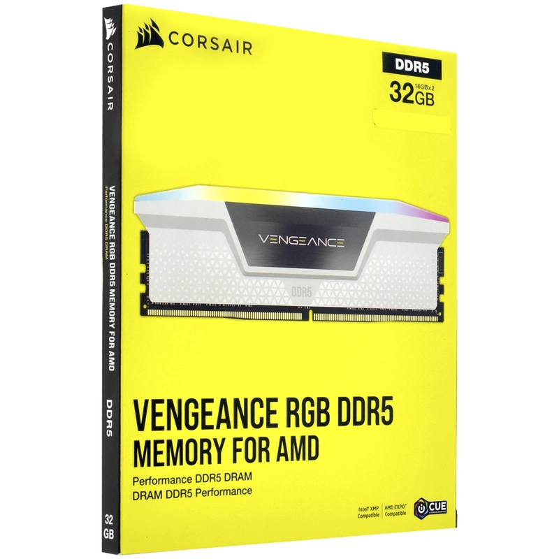 Memória RAM Corsair Vengeance DDR5 32GB (2x16GB) 6000MHz RGB Branco (CMH32GX5M2E6000Z36W) - Imagem 3