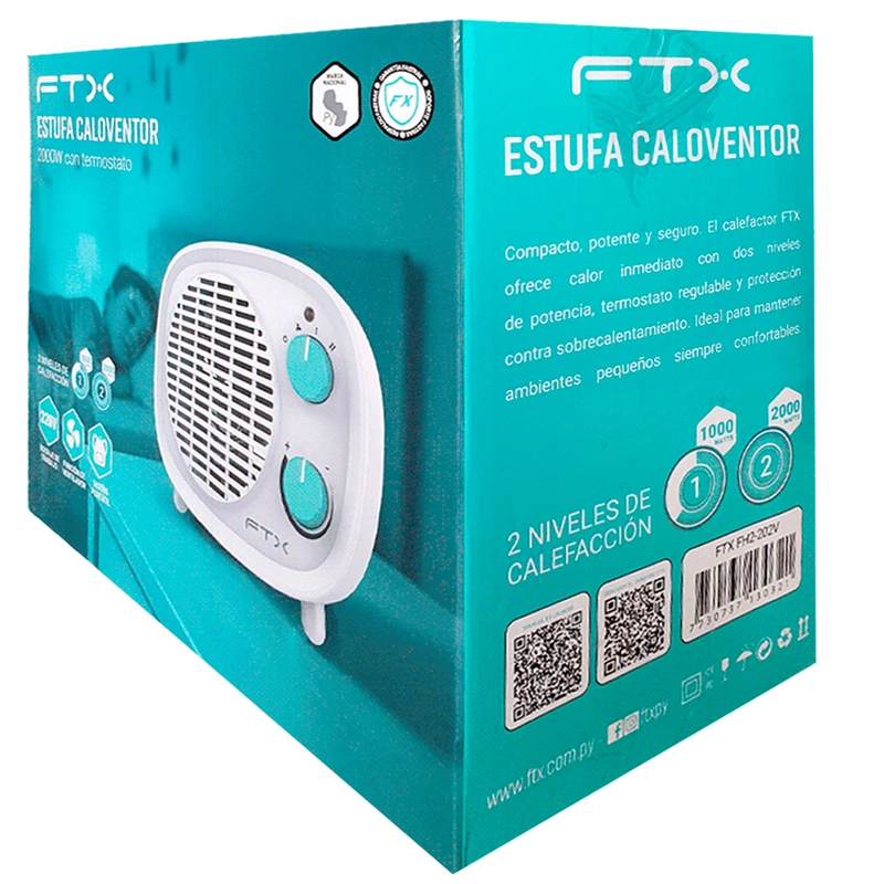 Aquecedor FTX FH2-202V 2000W 220V - Branco - Imagem 2