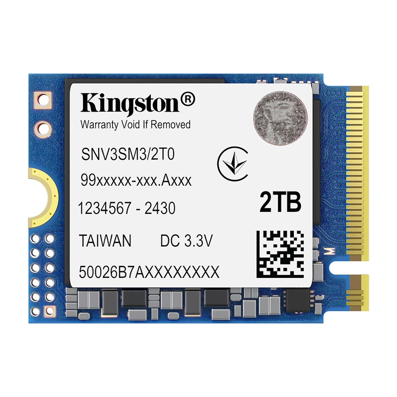 SSD Kingston M.2 2TB NV3 Mini NVMe - SNV3SM32T0 PCIe 4.0 x4 | SNV3SM3/2T0