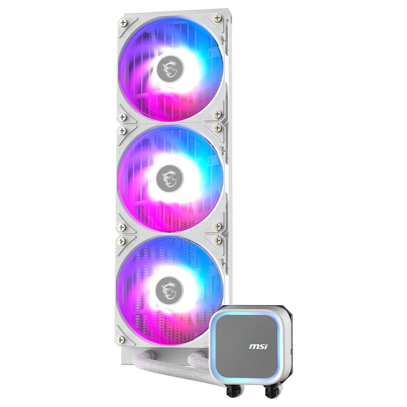 Water Cooler MSI Mag Coreliquid A13 360 White Intel 1150-1851 AMD AM5-AM4 ARGB 360MM - Imagem 3
