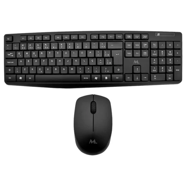 Teclado + Mouse Mtek KM5239 Wireless Português - Preto Windows, mac OS, Android, Linux
