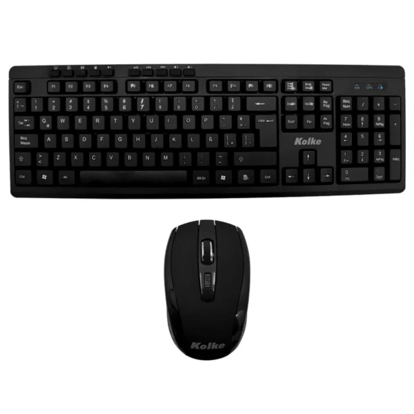 Teclado + Mouse Kolke KEK-195 Wireless Espanhol - Preto