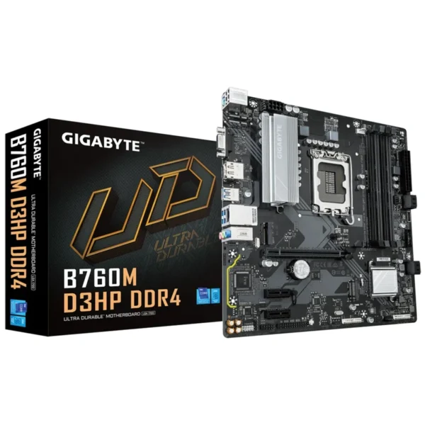 Placa Mãe Gigabyte B760M D3HP DDR4 Socket LGA 1700 VGA DDR4 Intel B760
