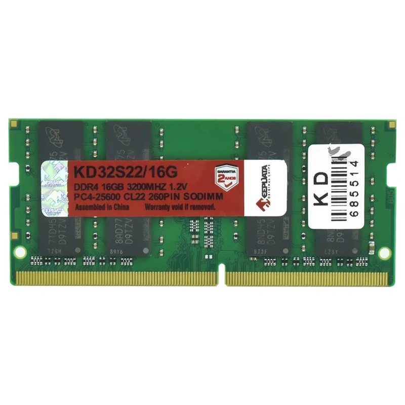 Memória RAM para Notebook Keepdata DDR4 16GB 3200MHz - KD32S2216G SODIMM | KD32S22/16G