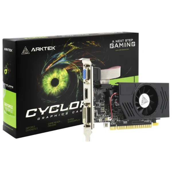Placa de Vídeo Arktek Cyclops Gaming 2GB GeForce GT740 DDR3 - AKN740D3S2GL1 | 4096 x 2160