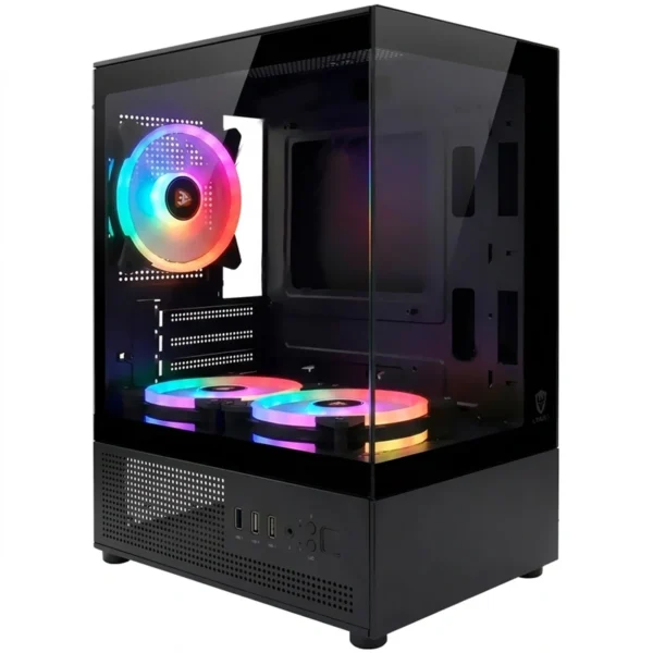 Gabinete Gamer Satellite K8501 Micro ATX 3 Cooler - Preto RGB