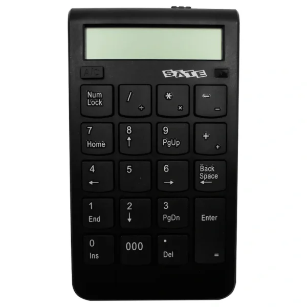 Teclado Numérico Satellite AK-183 USB Calculadora - Preto Com fio Windows - mac OS
