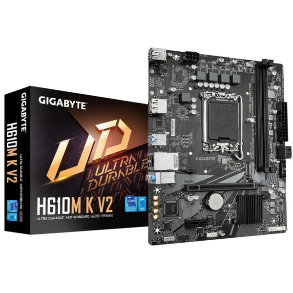 Placa Mãe Gigabyte H610M K V2 Socket LGA 1700 DDR5 Intel H610 Micro ATX