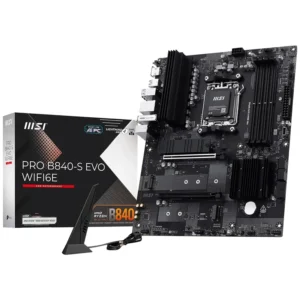Placa Mãe MSI Pro B840-S Evo Wi-Fi 6E Socket AM5 DDR5