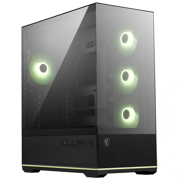 Gabinete Gamer MSI Mag Pano 110R PZ Micro ATX 4 Cooler ARGB - Preto Mid Tower