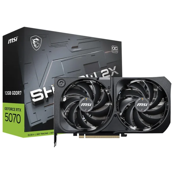 Placa de Vídeo MSI Shadow 2X OC 12GB GeForce RTX5070 GDDR7 - 912-V532-011 | 7680 x 4320