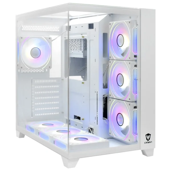 Gabinete Gamer Satellite K901 ATX 7 Cooler - Branco
