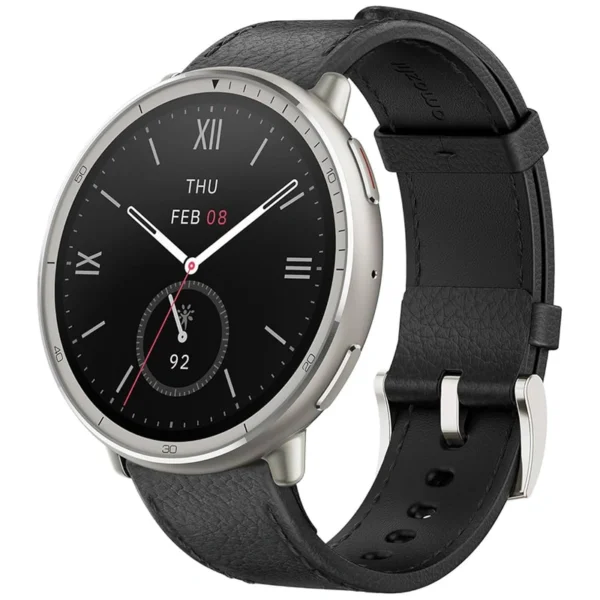 Relógio Smartwatch Amazfit Active 2 A2437 Premium - Preto Leather Active 2 Premium