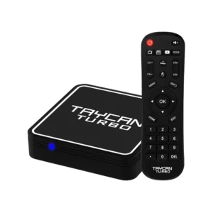 Receptor FTA Audisat Taycan Turbo Ultra HD com IPTV de 16GB2GB RAM - Preto (1 Ano de Garantia)