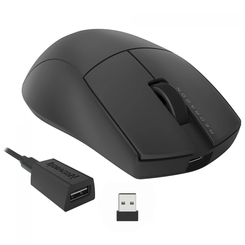 Mouse Gamer Redragon M916-PRO-4K K1NG 4K Pro Wireless - Preto Wired USB - Imagem 2