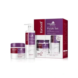 Kit Shampoo Karseell Maca Power Essence Blonde Purple Set 500 ml + Máscara Capilar 500 ml