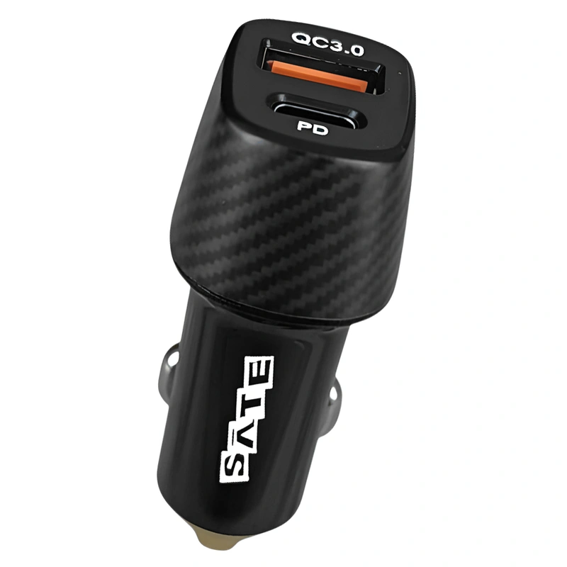 Carregador de Bateria Veicular Satellite A-CC2012 30W USB USB-C - Preto