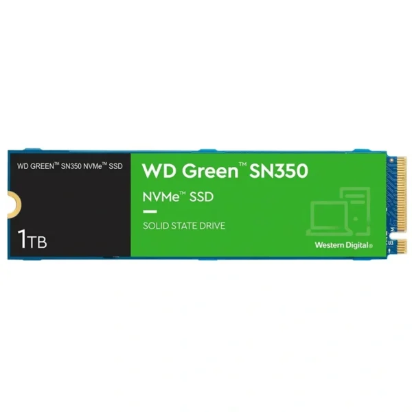 SSD Western Digital M.2 1TB SN350 Green NVMe - WDS100T2G0C PCIe Gen 3 x4 | Verde SN350
