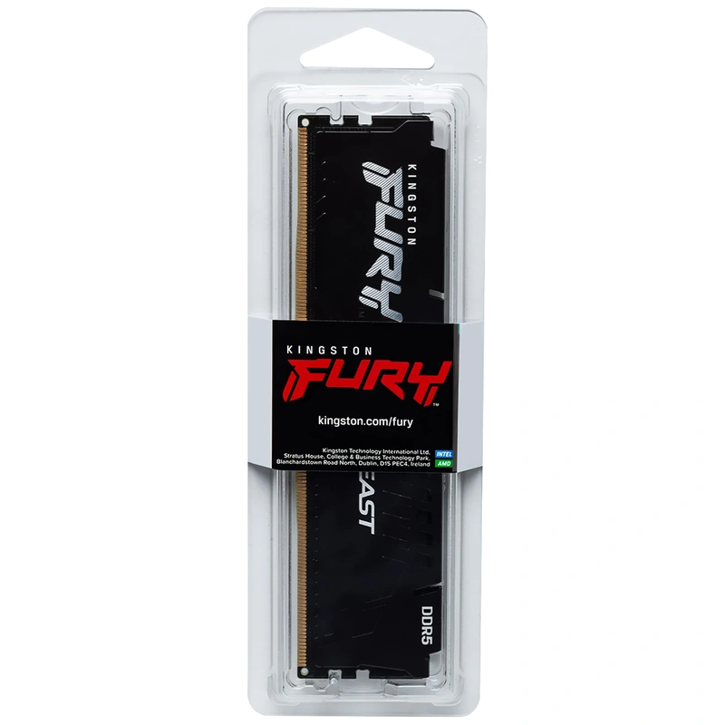 Memória RAM Kingston Fury Beast DDR5 16GB 6400MHz - KF564C32BBE-16 DIMM | Preto - Imagem 3