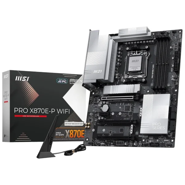 Placa Mãe MSI Pro X870E-P Wi-Fi Socket AM5 DDR5 AMD X870E ATX Wi-Fi 7 | 4 Conectores SATA