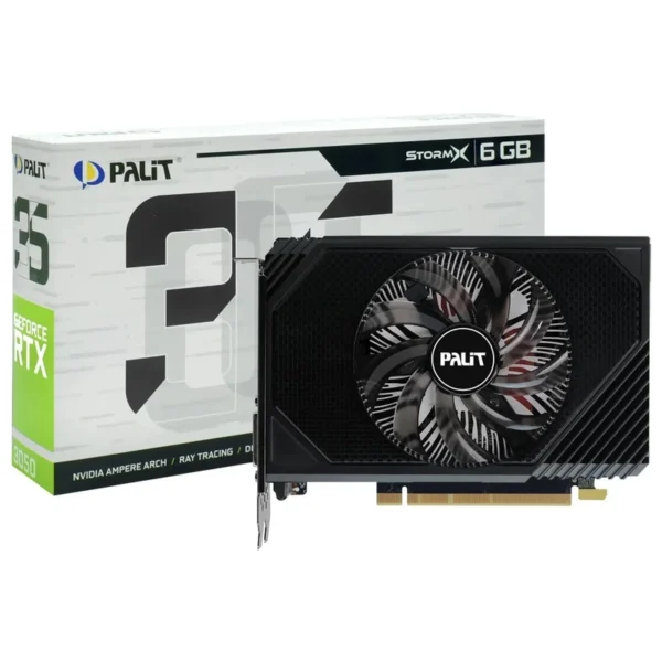 Placa de Vídeo Palit Stormx 6GB GeForce RTX3050 GDDR6 - NE63050018JE-1072F